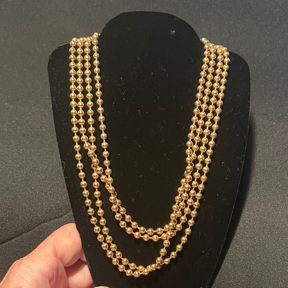 Necklace - MILOR - 35” drop - Rose Gold Tone